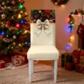 Beige Base Christmas Tree Bow Print (HYYT01-49) / 1 Piece Pack