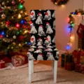 Black Base Christmas Hat Puppy Print (HYYT01-8) / 1 Piece Pack