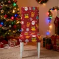 Red Base Multi Christmas Elements Print (HYYT01-10) / 1 Piece Pack
