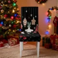 Black Base Hanging Christmas Socks Print (HYYT01-23) / 1 Piece Pack