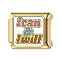 I can & I will / Blanco/Dorado