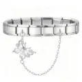 Butterfly and Flower Double Charm Style (18 Links)