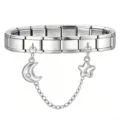 Star and Moon Double Charm Style (18 Links)