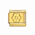 Gold 3D Flower / 1 Piece/Pack