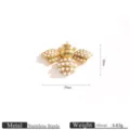 Estilo Abeja con Perlas Artificiales
