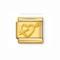 Gold Heart With Arrow / 1 Piece/Pack