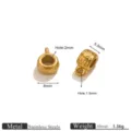 Perle Avec Boucle / 5.5mm / Or