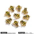 Abeja Esmalte - Dorado / 5 Piezas/Paquete