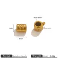 Perle Avec Boucle / 8mm / Or