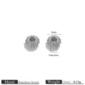 Perles / 4.5mm / Acier