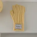 Cable Knit Labeled Style / Yellow