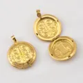 Estilo Medalla de San Benito (41.5x31.05mm) / Chapado en oro 18K