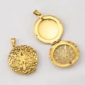 Estilo con Patrón Calado (37.67x27.18mm) / Chapado en oro 18K