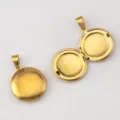 Estilo Redondo Grande (36.5x26.79mm) / Chapado en oro 18K
