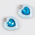 15.2x18.3mm / Μπλε Καρδιά