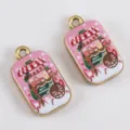 Rounded Rectangle Xmas Car (DZ5244)