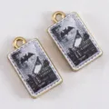 Chauve-souris Sombre Rectangulaire (DZ5238) / 11.5x20mm