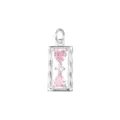 Alleen Hanger (N1573) / 925 zilver / Zilver (Roze Zandloper)