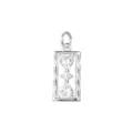 Alleen Hanger (N1573) / 925 zilver / Zilver (Witte Zandloper)