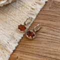 Boucles d'oreilles / Or Café Léger-Café