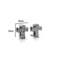 Cruz (Strass Blanco) / Plateado