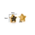 Estrella (Strass Negro) / Dorado