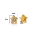 Estrella (Strass Blanco) / Dorado