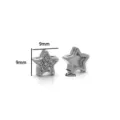 Estrella (Strass Blanco) / Plateado