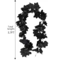1.74m / 26 Köpfe Schwarzes Ahornblatt + Schwarze Rosenranke