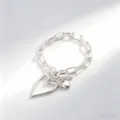 Bracciale a Catena Grossa con Cuore