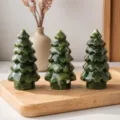 Albero di Natale in Giada Xiuyan / Circa 6 cm