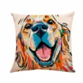Style Golden Retriever Peint Artistique (004) / 45x45cm