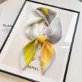 Ice Lily - Yellow Orange Gray Edge