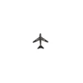 Aircraft Rhinestone Brooch (163# Gunmetal)