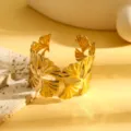 Stile Svuotato Foglia di Ginkgo (S830) / Oro