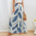 S / Bas / Imprimé plume bleue (02)
