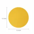 Round / Diameter 12.5cm / Yellow