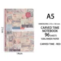 A5 (96 Sheets / 100gsm) / Retro Time - Red