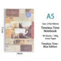 A5 (96 Sheets / 100gsm) / Retro Time - Blue