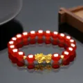 8mm / Bracciale Pi Xiu Rosso