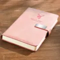 Hertenkop Magnetische Gesp Stijl / B5 (200 Pagina's) / Kersenbloesem Roze
