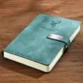 Hertenkop Magnetische Gesp Stijl / A5 (360 Pagina's) / Meerblauw
