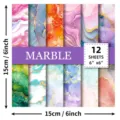 Marble Gilding Pattern 2 (T01041724) / 12 Sheets/Pack
