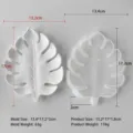 Moule de Plateau de Feuille de Monstera (J-511)