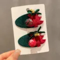 Fermaglio BB Albero di Natale Rosso & Campanello / Set da 2