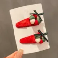 Fermaglio BB Ghirlanda di Natale Rossa / Set da 2