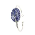 Levensboom Draadgewikkelde Stijl / Zilverkleur Lapis Lazuli