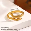 Scale Texture Snake Style (Style 133) / Gold