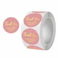 Rosa Hintergrund Goldener Text (KY.R059) / 500 Stück/Packung / Rosa