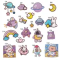 Weltraum Patch Kombination 19-teilig Set
